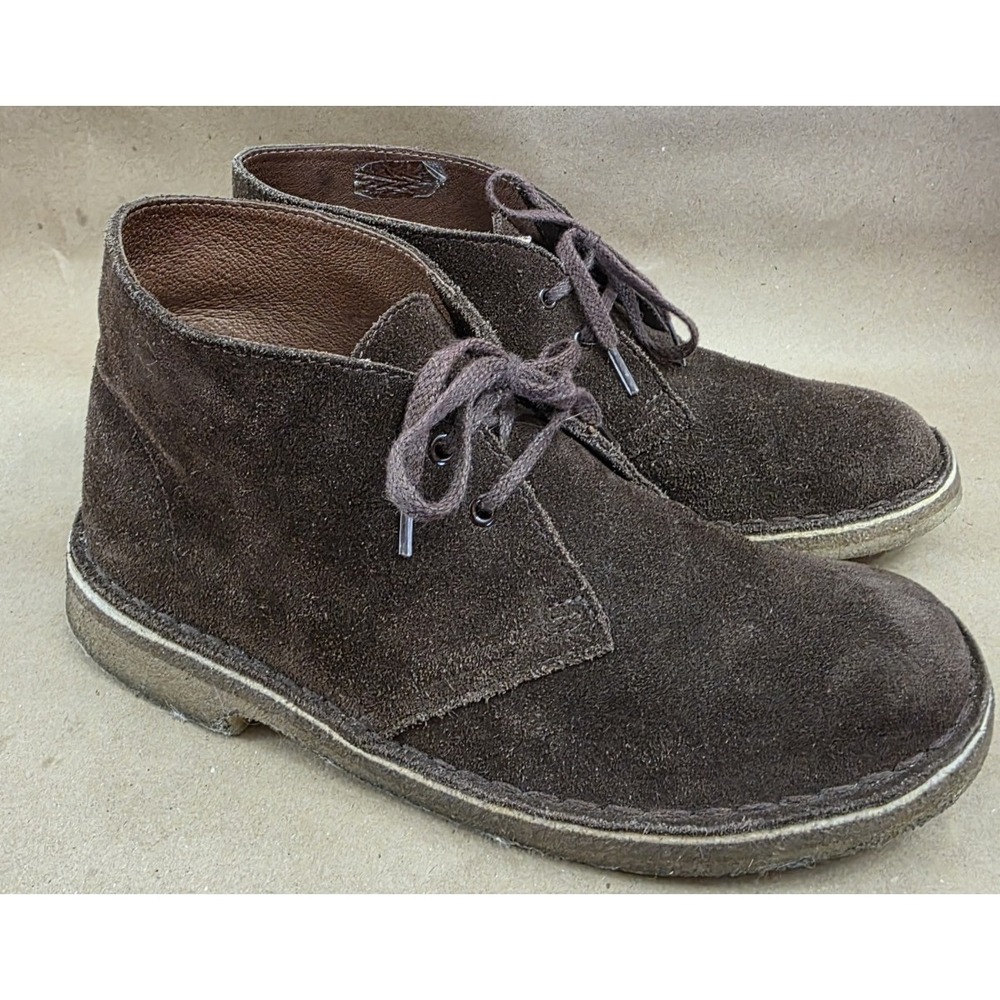 Clarks (Sz 7 M) Original Women's Brown Suede Chukka Desert Boots Classic
